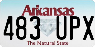 AR license plate 483UPX