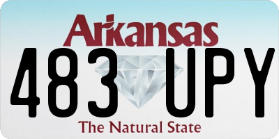 AR license plate 483UPY