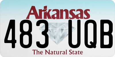 AR license plate 483UQB
