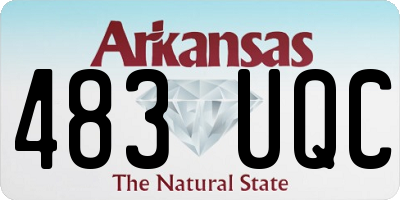 AR license plate 483UQC
