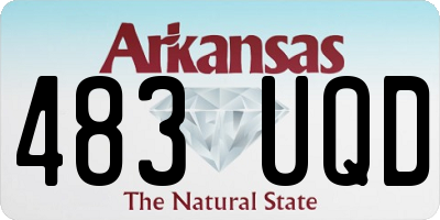 AR license plate 483UQD
