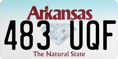 AR license plate 483UQF