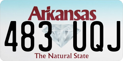 AR license plate 483UQJ
