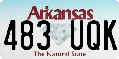 AR license plate 483UQK