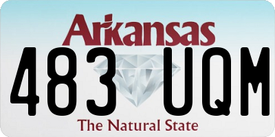 AR license plate 483UQM