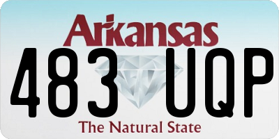 AR license plate 483UQP