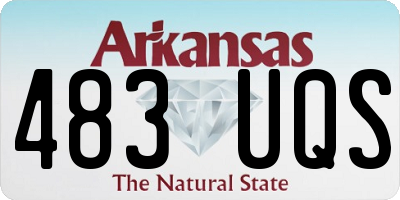 AR license plate 483UQS