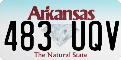 AR license plate 483UQV