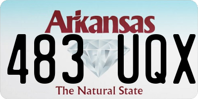 AR license plate 483UQX