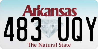 AR license plate 483UQY