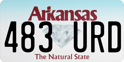 AR license plate 483URD