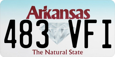 AR license plate 483VFI