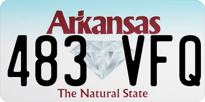AR license plate 483VFQ