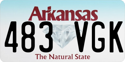 AR license plate 483VGK