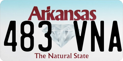 AR license plate 483VNA