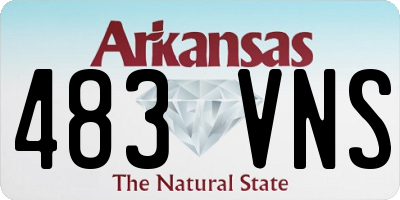 AR license plate 483VNS