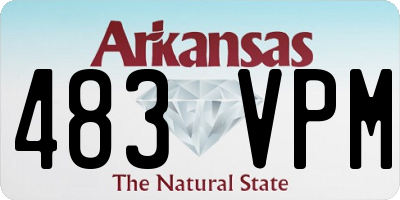 AR license plate 483VPM