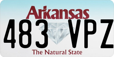 AR license plate 483VPZ