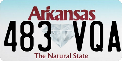 AR license plate 483VQA