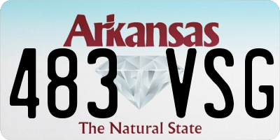 AR license plate 483VSG