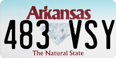 AR license plate 483VSY