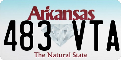 AR license plate 483VTA