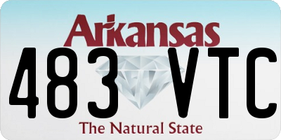 AR license plate 483VTC