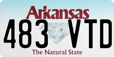 AR license plate 483VTD