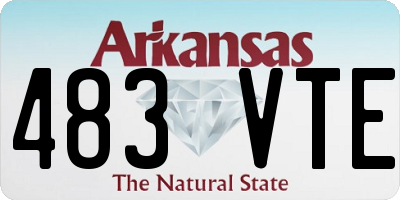 AR license plate 483VTE