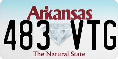 AR license plate 483VTG