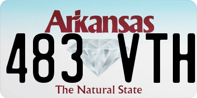 AR license plate 483VTH