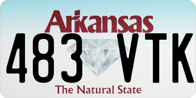 AR license plate 483VTK