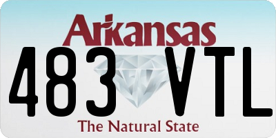 AR license plate 483VTL