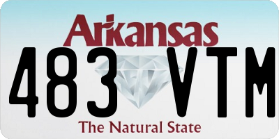 AR license plate 483VTM