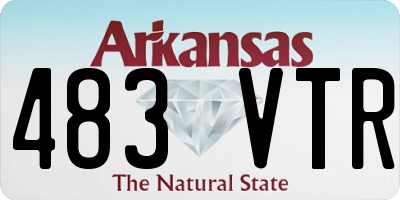 AR license plate 483VTR