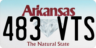 AR license plate 483VTS