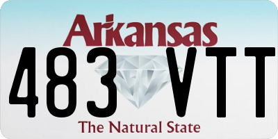 AR license plate 483VTT