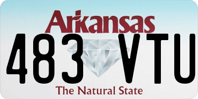 AR license plate 483VTU