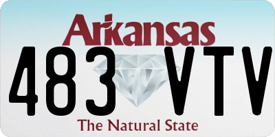 AR license plate 483VTV