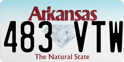 AR license plate 483VTW
