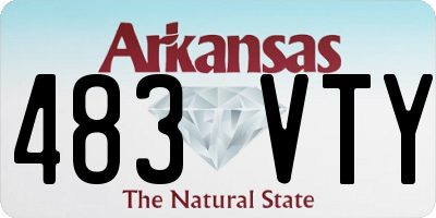 AR license plate 483VTY