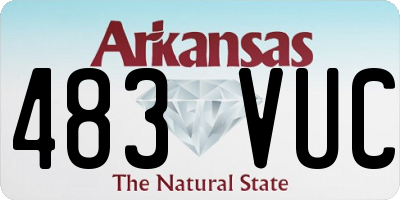 AR license plate 483VUC