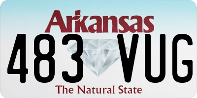 AR license plate 483VUG