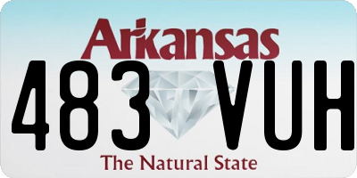 AR license plate 483VUH