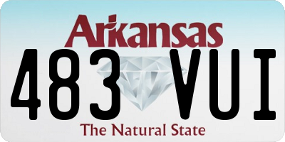 AR license plate 483VUI
