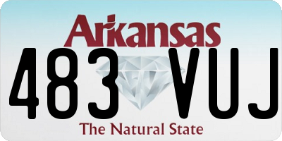 AR license plate 483VUJ