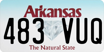 AR license plate 483VUQ