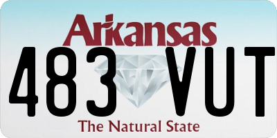 AR license plate 483VUT