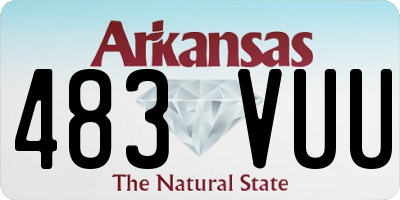 AR license plate 483VUU