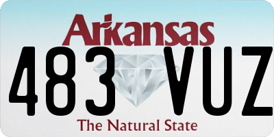 AR license plate 483VUZ